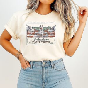Saturdays In Tiger Town Where The Blue Ridge Yawns Its Greatness Where The Tigers Play T-Shirt