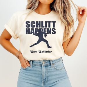 Schlitt Happens Cam Schlittler New York Yankees T-Shirt