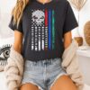 Skull Godlines Patriotism Service Passion Excellence America Flag T-Shirt