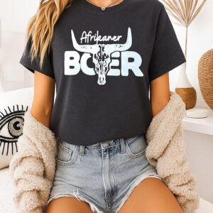 Skull Longhorn Afrikaner Boer T-Shirt