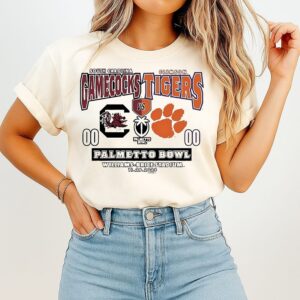 South Carolina Gamecocks Vs Clemson Tigers 2025 Palmetto Bowl Champions Score T-Shirt