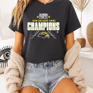 Southern Miss Golden Eagles New Orleans Bowl Champions 2025 T-Shirt