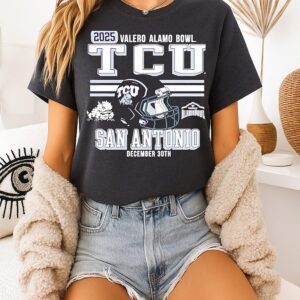 Tcu San Antonio 2025 Alamo Bowl Bound Helmet T-Shirt