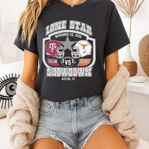 Texas Longhorns Vs Texas A&m Aggies2025 Lone Star Showdown T-Shirt