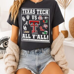 Texas Tech 2025 Cfp Framed 12 Team All Y’all T-Shirt