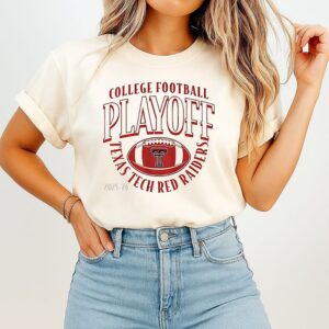 Texas Tech Red Raiders 2025 26 College Football Playoff Curve T-Shirt