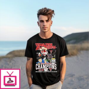 Texas Tech Red Raiders Football Big 12 Champions 2025 Mascot T-Shirt