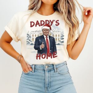 Trump Daddy’s Home Merry Christmas T-Shirt