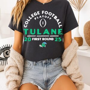Tulane Green Wave College Football Playoff 2025-26 First Round T-Shirt