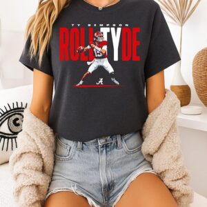 Ty Simpson Alabama Football NCAA Cartoon T-Shirt