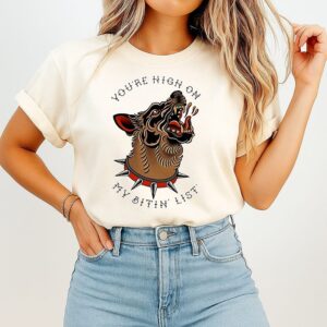 Tyler Childers Wearing You’re High On My Bitin’ List Dog T-Shirt