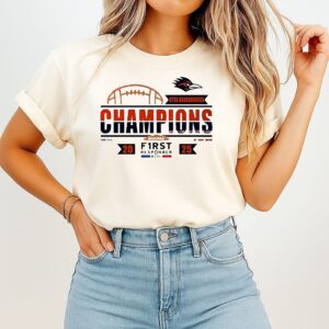 Utsa Roadrunners Football 2025 First Responder Bowl Champions Logo T-Shirt