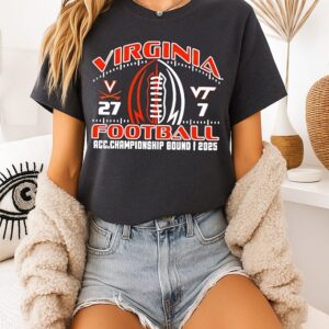 Virginia Football 2025 Battle Acc Championship Bound Score T-Shirt