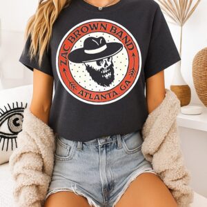 Zac Brown Band Atlanta Ga Skull Logo T-Shirt