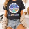 New York Mets New York Mets New York Knicks New York Giants New York Knicks And Rangers Mashup Logo T-Shirt