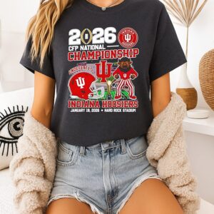 2026 Cfp National Championship Indiana Hoosiers Football Mascot T-Shirt