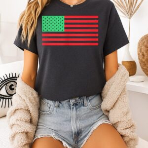African-American Flag Black American Heritage Flag T-Shirt