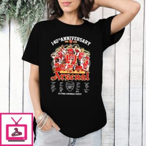 Arsenal 140th Anniversary 1886-2026 Signature T-Shirt
