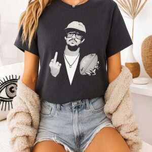 Bad Bunny Middle Finger Halftime Show Super Bowl 2026 T-Shirt