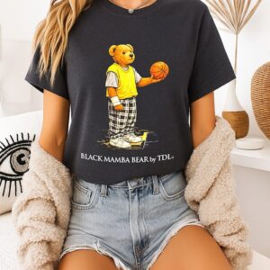 Black Mamba Bear Polo Bears Basketball Player T-Shirt