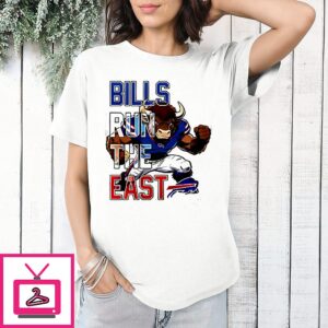 Buffalo Bills 2025 NFL Wild Card Weekend Bills Run The East Mascot T-Shirt