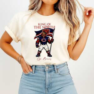Chicago Bears 2025 King Of The North Nfc North Champions T-Shirt