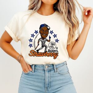 Darryl Strawberry New York Mets Baseball Caricatures T-Shirt