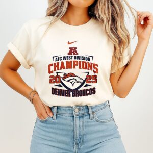 Denver Broncos NFL Afc West Champions 2025 Mascot T-Shirt