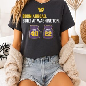 Detlef Schrempf And Christian Washington Huskies Basketball Welp Duo Born Abroad T-Shirt