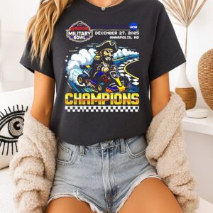 East Carolina Pirates Go Bowling Military Bowl Champions 2025 Bit Game T-Shirt