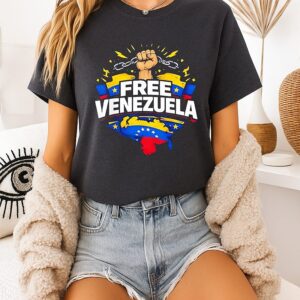 Free Venezuela Break Free From Chains Of Amecican Art T-Shirt