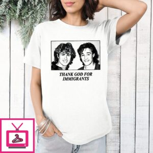 George Michael And Andrew Ridgeley Wham Thank God For Immigrants T-Shirt