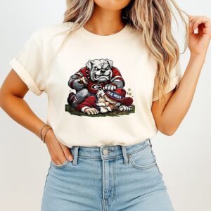 Georgia Bulldogs Vs Ole Miss Rebels Beat Ole Miss Cfp 2025-26 Mascot T-Shirt