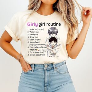 Girly Girl Routine Yaoi Anime T-Shirt