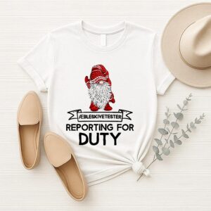 Gnome Aebleskiver Tester Reporting For Duty T-Shirt
