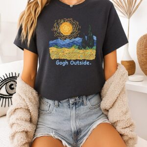 Gogh Outside Starry Night T-Shirt