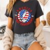 Grateful America 250 Years Anniversary Dancing Bear Fourth July T-Shirt