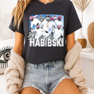 Habibski Habibi Skiing Satirical T-Shirt