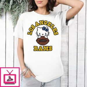 Hello Kitty X Los Angeles Rams Cartoon T-Shirt