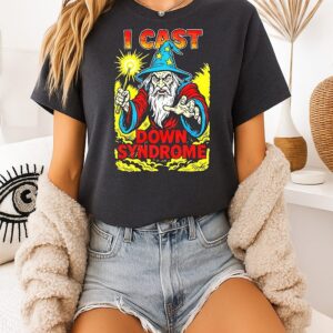 I Cast Down Syndrome Wizard Illustration T-Shirt