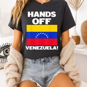 I Stand With Hands Off Venezuela Flag T-Shirt