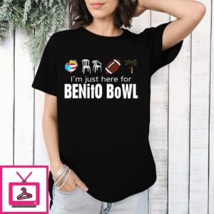 I’m Just Here For The Benito Bowl Bad Bunny Halftime Show 2026 Football Day T-Shirt