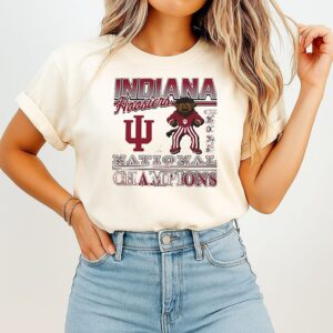 Indiana Hoosiers 2025 2026 Cfp National Champions 47 Brand Mascot T-Shirt