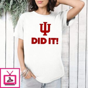 Indiana Hoosiers 2025 National Champions Did It Logo T-Shirt