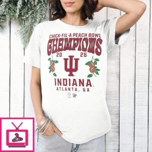 Indiana Hoosiers Cfp 2026 Peach Bowl Champions Hometown Pride T-Shirt