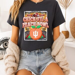 Indiana Hoosiers Cfp Chick-Fil-A Peach Bowl 2026 Poster T-Shirt
