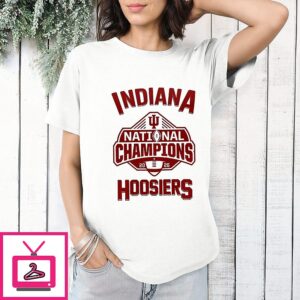 Indiana Hoosiers Cfp National Champions 2025 2026 Hard Rock Stadium Logo Retro T-Shirt