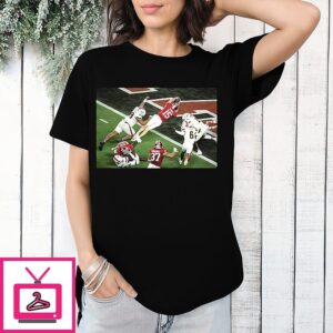 Indiana Hoosiers Cfp National Champions 2025 Fourth Down Run Game Moment T-Shirt