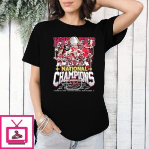 Indiana Hoosiers Cfp National Champions 2025 Hard Rock Stadium Player College Name Signature T-Shirt