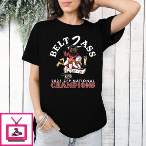 Indiana Hoosiers Cfp National Championship 2026 Belt 2 Ass Mascot T-Shirt
